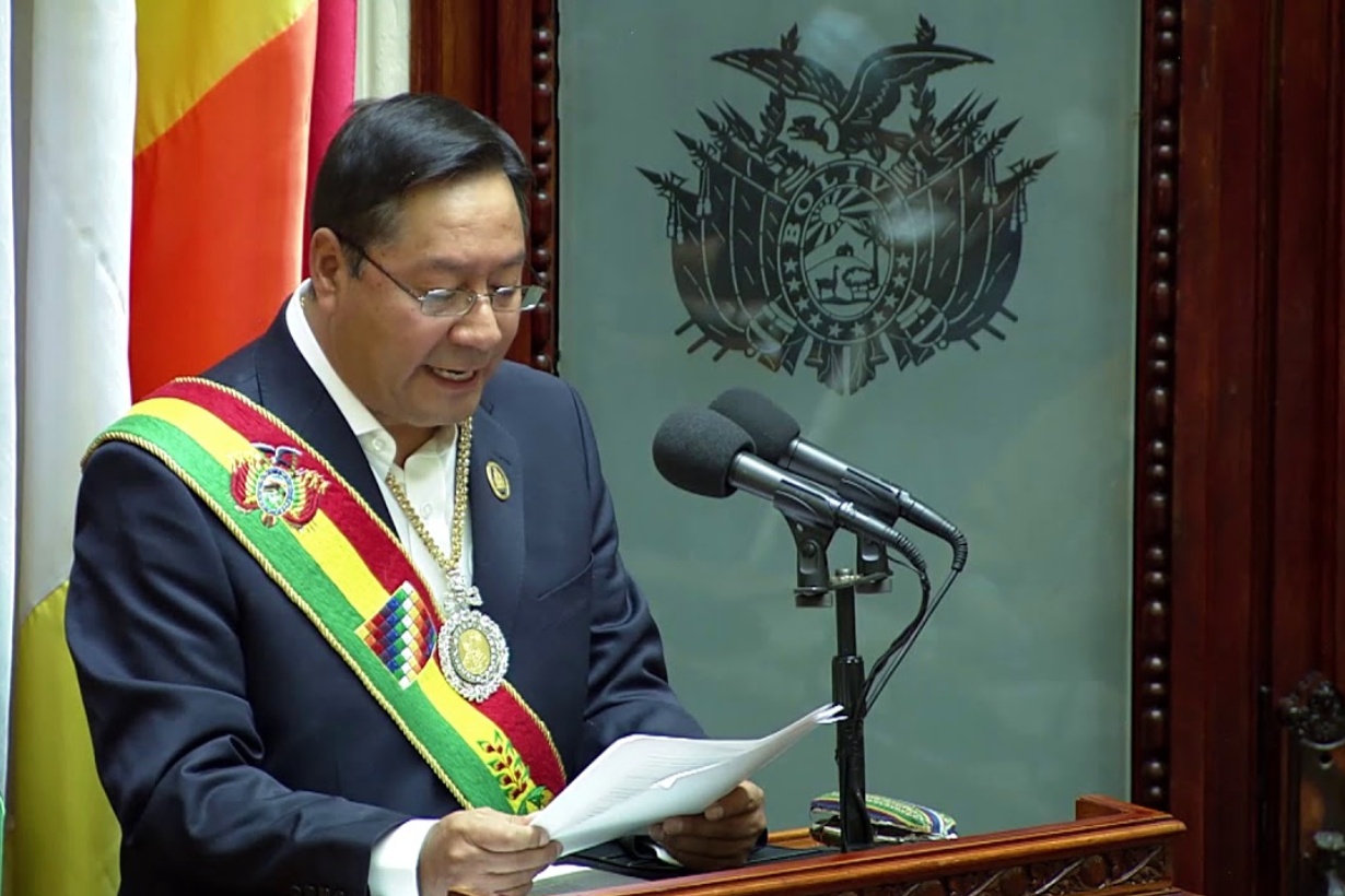 Arce asumió como presidente de Bolivia.