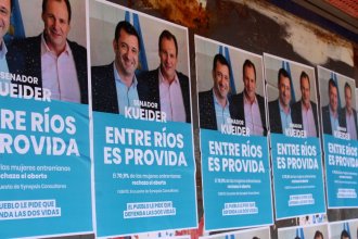 Paraná amaneció con afiches y pasacalles dirigidos al senador Kueider