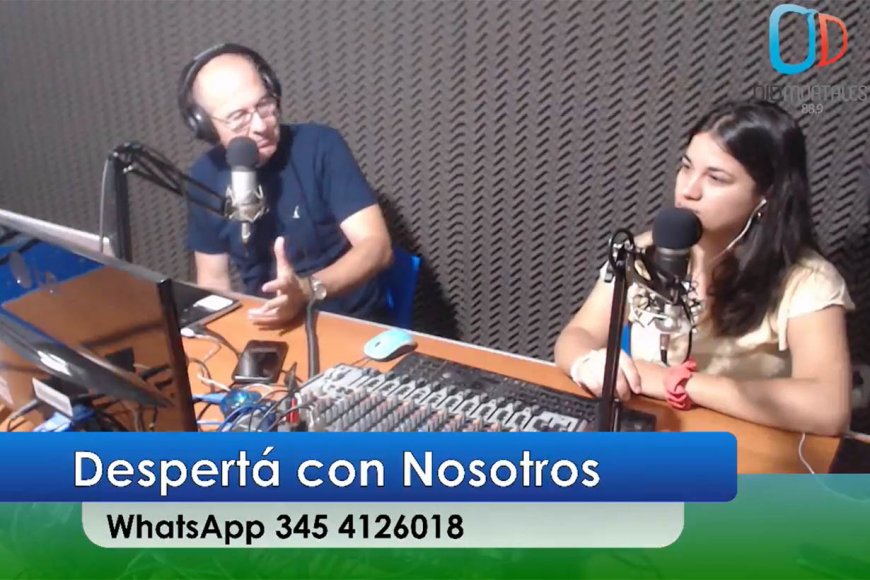 Osvaldo Bodean y Belén Fedullo en la radio
