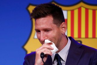 La emoción de Messi, en su despedida del Barcelona: “No estaba preparado para irme”