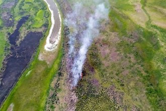 Detectaron dos focos de incendio en la zona de islas del Delta entrerriano