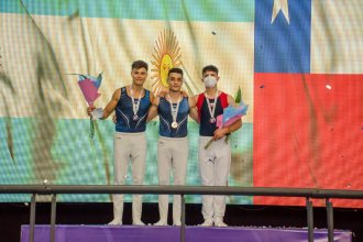 Santiago Mayol se llenó de medallas en el Sudamericano de gimnasia artística