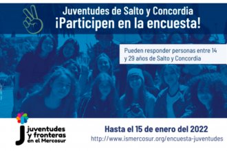 El Mercosur y la ONU lanzan una encuesta “binacional”, para jóvenes de Concordia y Salto