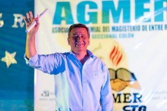 Pagani asumió su segundo mandato en AGMER, en Colón y con la presencia de Baradel