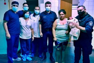 Héroes sin capa: policías salvaron la vida a un bebé en Concordia