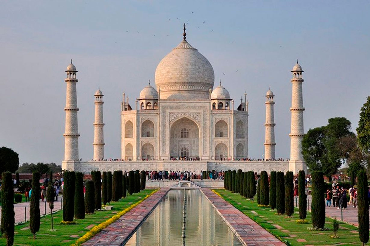 Palacio Taj Mahal, en la India