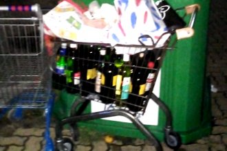 Último primer día: secuestraron carritos de supermercado con bebidas alcohólicas