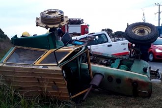 Un hombre falleció tras el choque entre una camioneta y un tractor en ruta entrerriana
