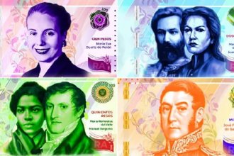 Así se ven los nuevos billetes de 100, 200, 500 y 1.000 pesos