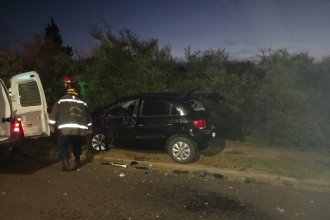 Sin licencia y sin seguro, chocó de frente tras morder la banquina y perder el control