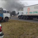 Transportistas vuelven a protestar sobre la Autovía por la falta de gasoil