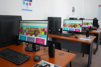 Salto Grande inauguró un punto digital en Puerto Yeruá, para estudiantes y vecinos de la zona