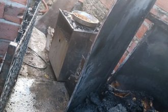 Estufa causó un incendió que devastó una vivienda