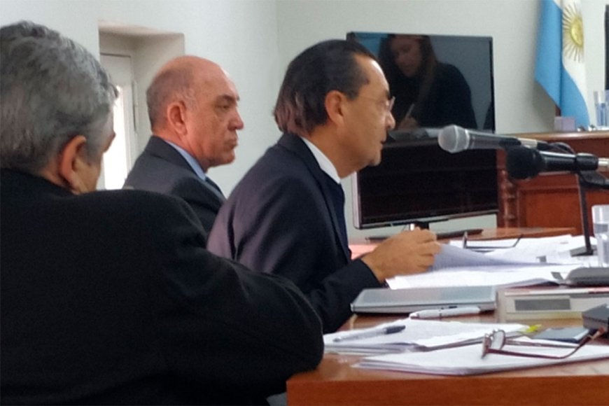 Julio Larrocca y su abogado Jorge Romero