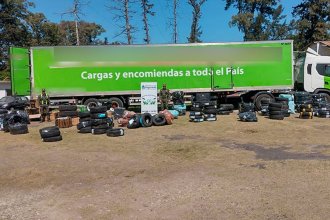 Decomisaron más de 700 cubiertas que eran transportadas de contrabando por Entre Ríos