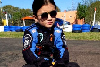 Francesca, la entrerriana de 8 años que corre carreras en karting y recorre la provincia