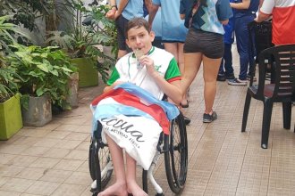 Nico, campeón nacional: medalla de oro en Natación Adaptada para un entrerriano