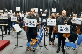 En reclamo por la Ley de Grados, la Orquesta Sinfónica provincial tocará frente a Casa de Gobierno