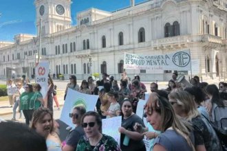 Frente a Casa de Gobierno, trabajadores de la Salud reclamaron por mejores condiciones laborales