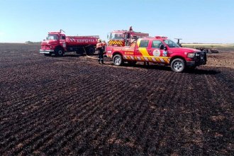 El desperfecto de una máquina agrícola causó un incendio que afectó 6 hectáreas