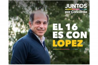 López pone primera como precandidato a intendente de Concordia