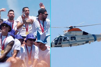 Piloto entrerriano dio la “vuelta olímpica” junto a los campeones del mundo