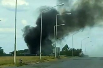 Ardió en llamas un vehículo de la Policía Federal que circulaba por el sur de Entre Ríos
