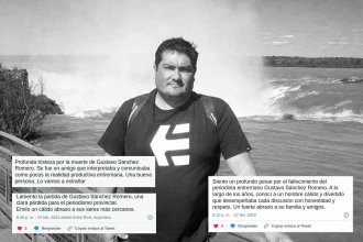 Las palabras de despedida de políticos entrerrianos al periodista Gustavo Sánchez Romero
