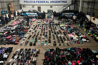 Tras un operativo en Entre Ríos, secuestran mercadería falsificada por un valor de $120 millones