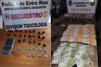 Allanamientos por narcomenudeo en nueve ciudades entrerrianas: hay 16 detenidos