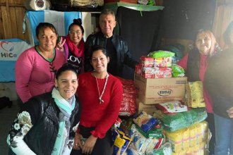 La Fundación que preside Urribarri comenzó a repartir 23 mil kilos de alimentos, entre otras donaciones