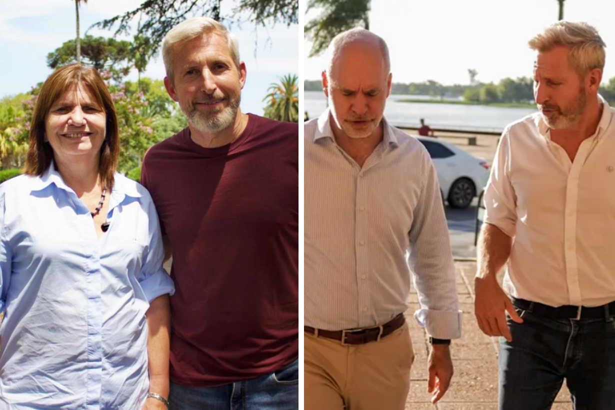 Bullrich y Rodríguez Larreta con Frigerio.