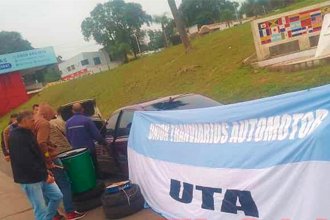 En la primera jornada de paro de UTA, colectiveros entrerrianos cortaron el acceso al Túnel Subfluvial