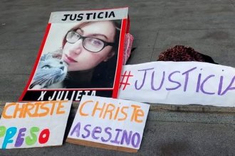 Familiares de Julieta Riera hicieron una protesta tras la excarcelación de Christe: “Hay impunidad y acomodo”