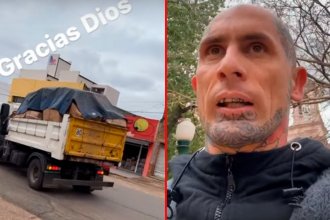 El cantante de "Ke Personajes" llenó un camión con juguetes y salió a repartirlos por los barrios de la ciudad