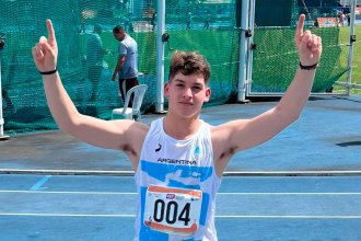 Lucas consiguió el oro en lanzamiento de disco en los II Juegos Mundiales Escolares