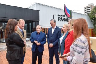 A días de su inauguración, Bordet, Bahl y Romero recorrieron el nuevo shopping de Paraná