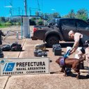 Incautaron un cargamento de más de $17 millones, mientras era subido a una lancha en la costa del río Uruguay