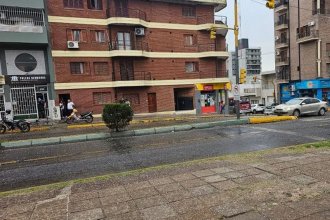 La lluvia llegó con granizo a una ciudad entrerriana