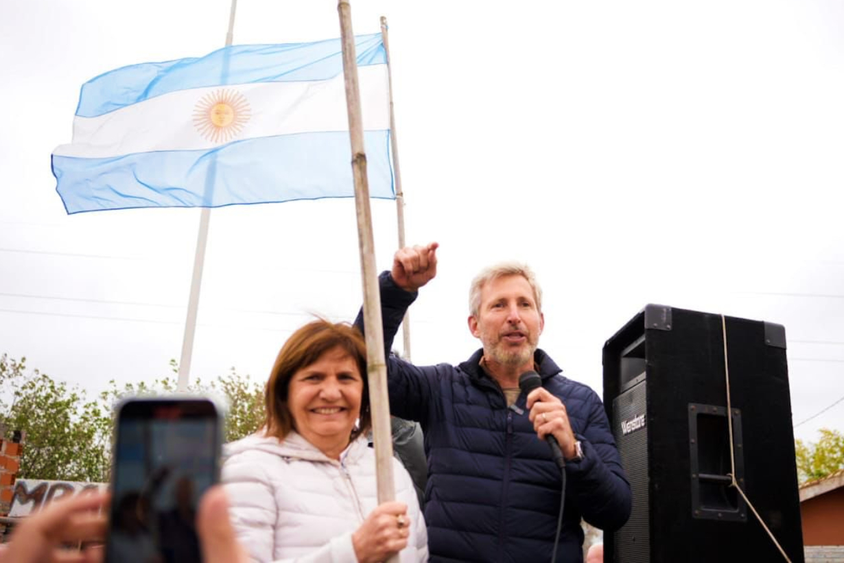 Bullrich y Frigerio, en campaña en septiembre.