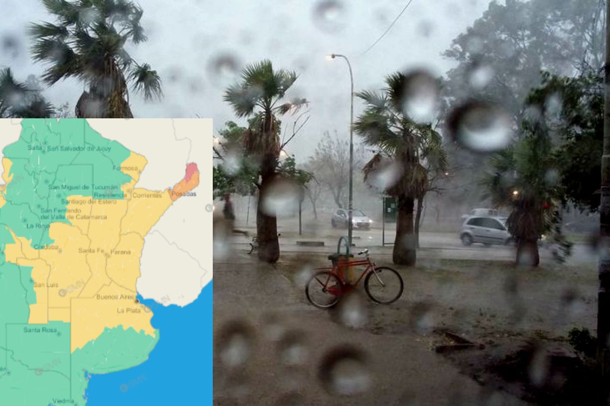 Toda la provincia en alerta amarilla por lluvias fuertes y baja de ...