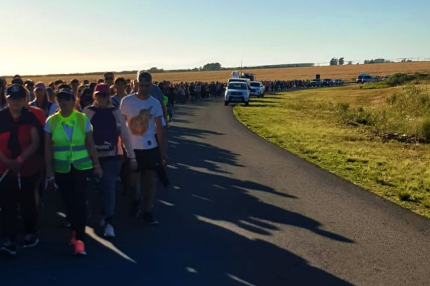 La peregrinación a Barú fue de 39 kilómetros.