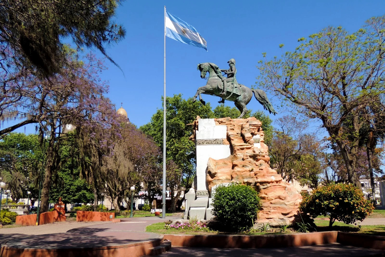 Monumento a San Martín, en Gualeguaychú.