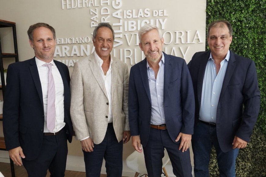 Frigerio, Scioli y empresarios brasileños.