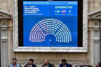 Diputados aprobó en general la Ley Ómnibus y el martes será la votación de cada artículo