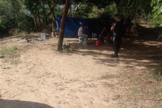 Luego de casi un mes, desmontaron un campamento ilegal en la costa del río Uruguay