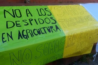 ATE protestó por los despidos en Agricultura Familiar y dejó un mensaje a Frigerio e intendentes