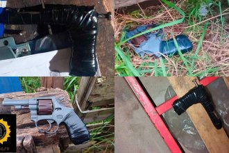 Un revólver, una "tumbera" y dos detenidos: el resultado de cuatro allanamientos en el barrio "Los Pájaros"