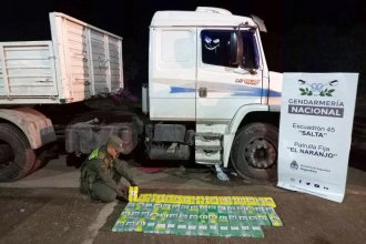 Del norte hacia Entre Ríos, con más de 60 kilos de droga acondicionados en el chasis de un camión