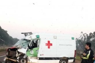 Trágico accidente en Ruta 14. Ambulancia llevaba a una embarazada, chocó contra un camión y el bebé murió